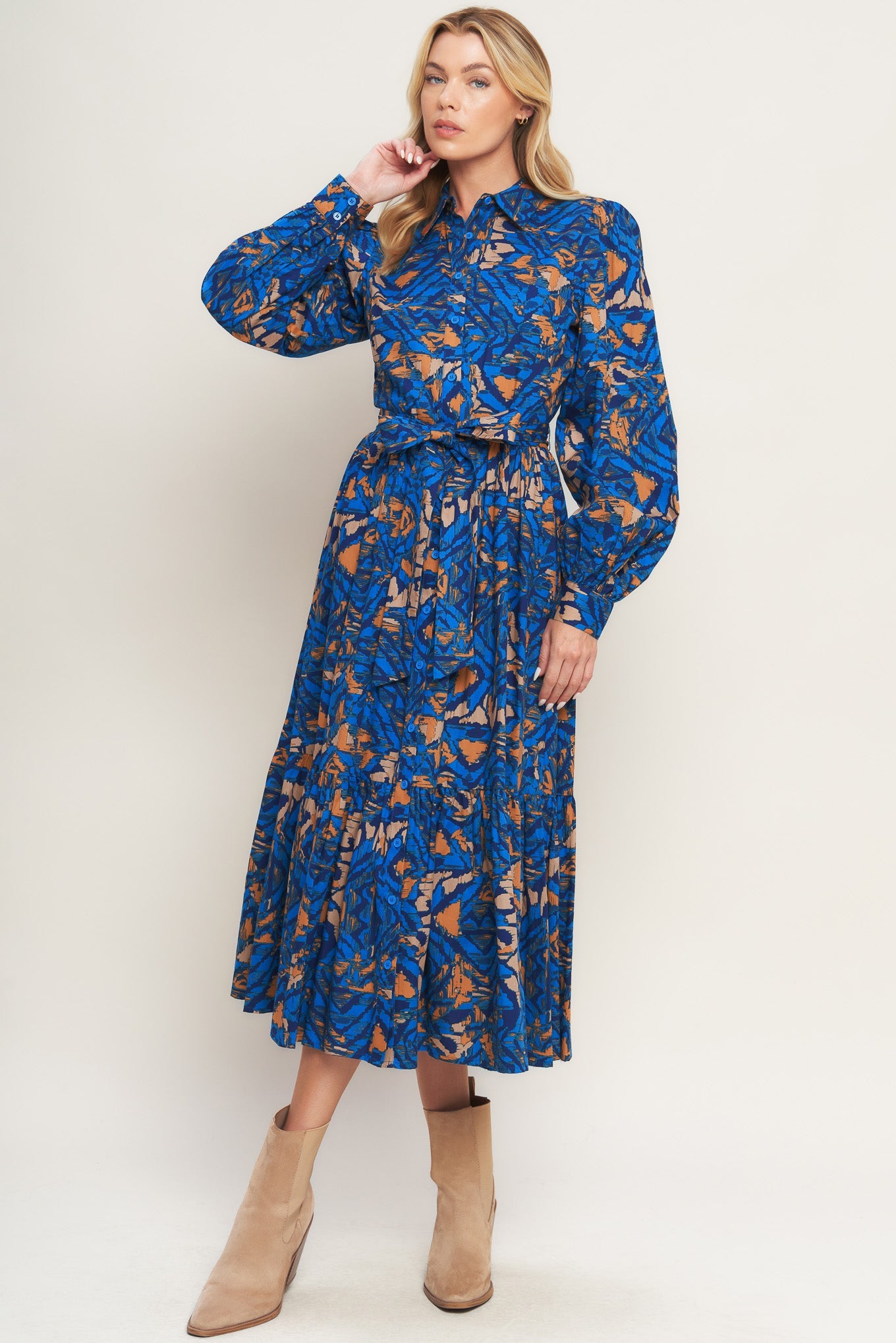 NORTH HILLS WOVEN SHIRT DRESS