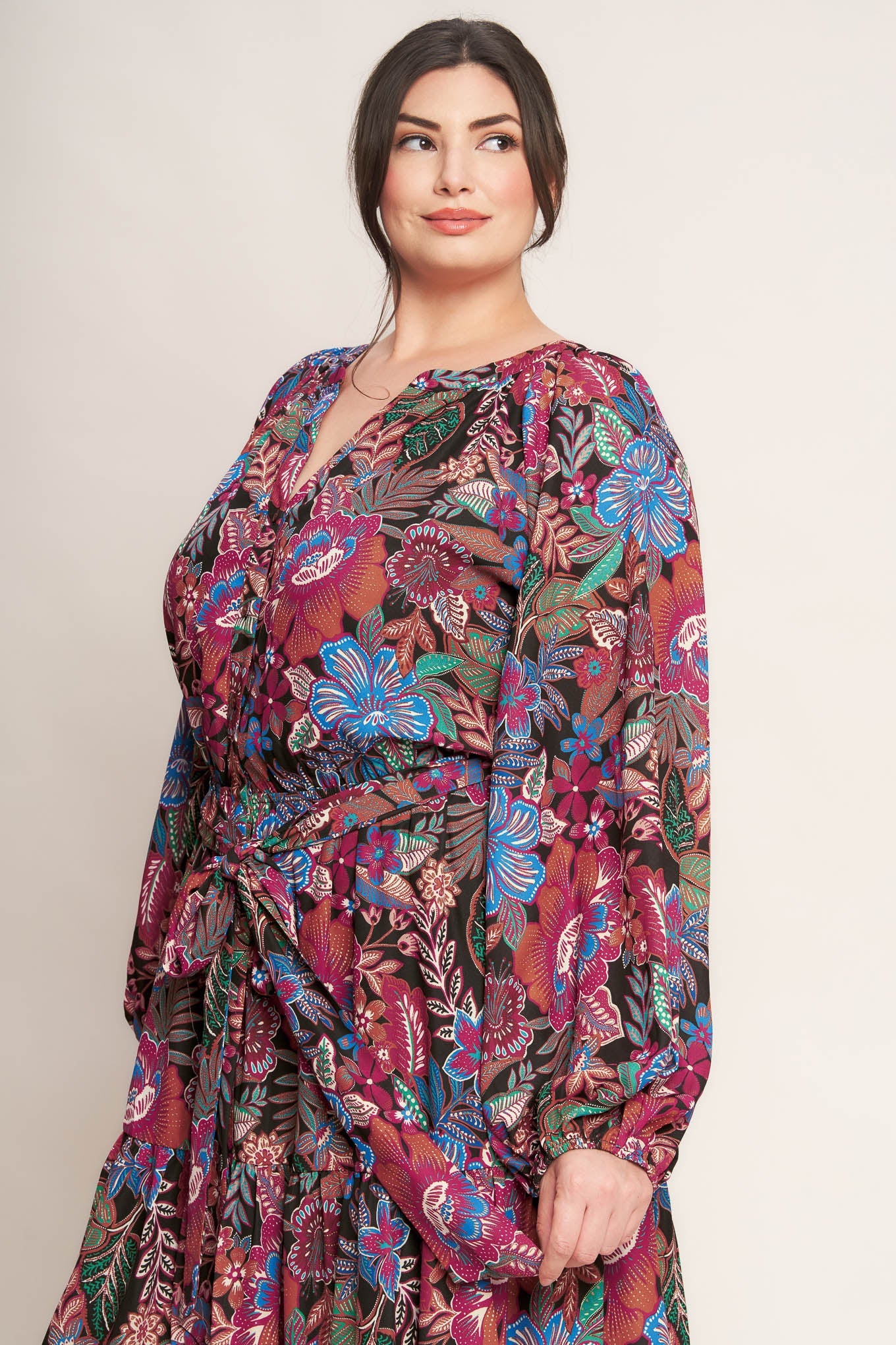 FLORAL BLISS WOVEN MINI DRESS