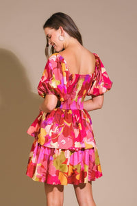 WHIMSICAL BEAUTY WOVEN MINI DRESS