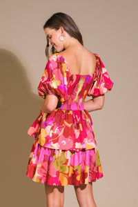 WHIMSICAL BEAUTY WOVEN MINI DRESS