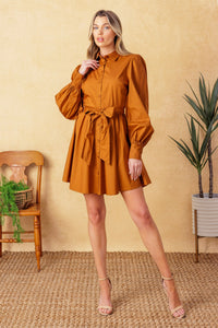 EATONS NECK WOVEN MINI DRESS