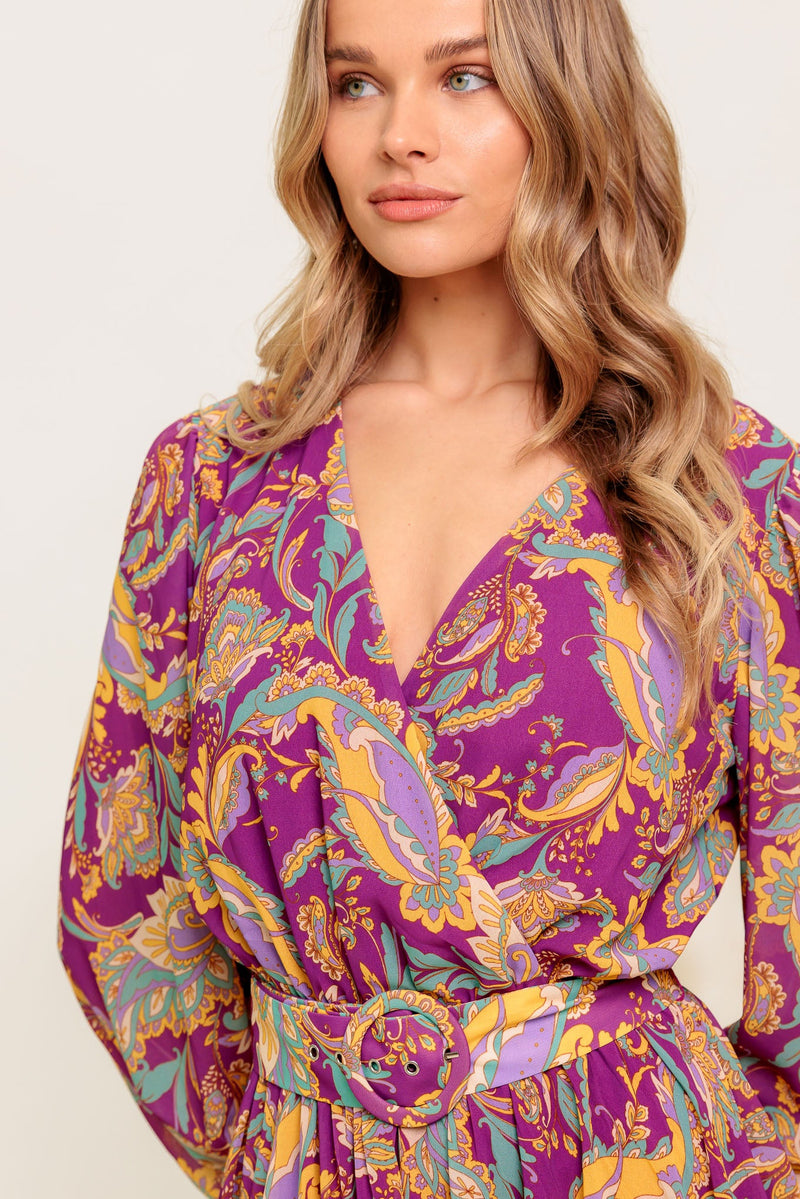 GOING WITH ELEGANCE WOVEN MIDI DRESS