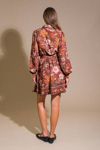 DESERT DAWN WOVEN MINI DRESS