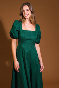 COLORS OF MY HEART WOVEN MIDI DRESS