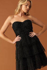 ONE THING AT A TIME WOVEN MINI DRESS