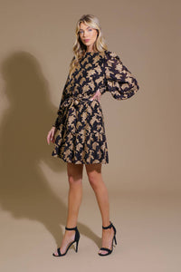 NEW MOON RISING JACQUARD WOVEN MINI DRESS