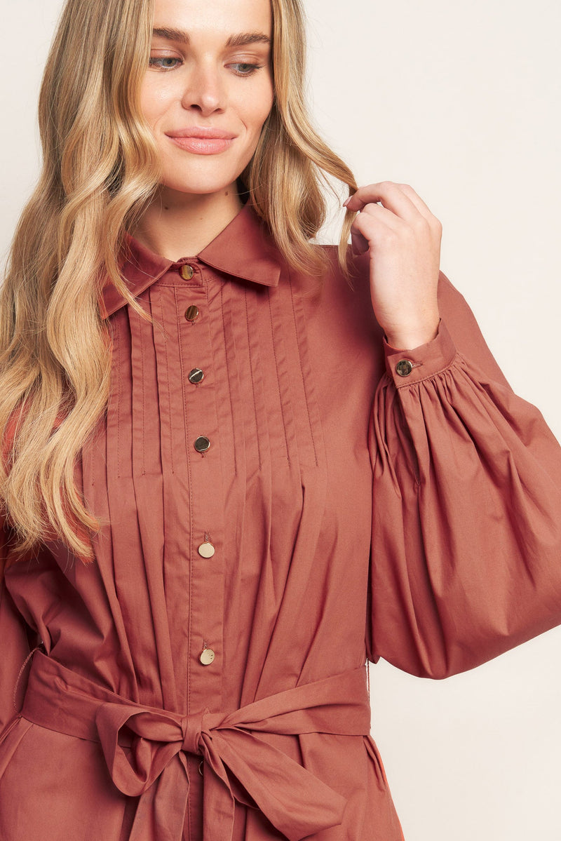 AESTHETIC POSE WOVEN MINI DRESS