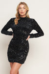 WHIMS OF FATE SEQUIN MINI DRESS