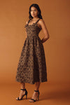 LOST IN TIME WOVEN MIDI DRESS