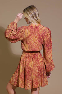 DEEPLY DELIGHTFUL WOVEN MINI DRESS