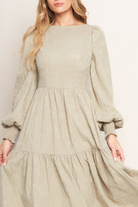 NEBULA NIGHTS WOVEN MIDI DRESS