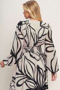 DANCING DEWDROPS WOVEN MAXI DRESS