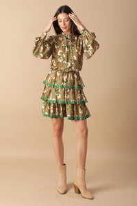 OPEN PATH WOVEN MINI DRESS