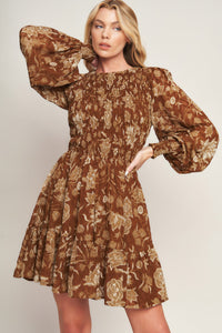 SWEET REMINISCENCE WOVEN MINI DRESS