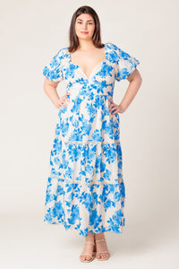 BLOOMING DAY WOVEN MIDI DRESS
