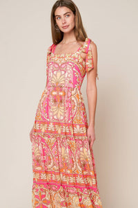 IMPRESSIVE FLIRT BLUE WOVEN MAXI DRESS