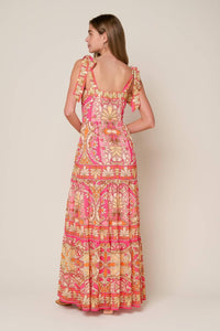 IMPRESSIVE FLIRT BLUE WOVEN MAXI DRESS