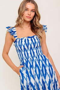 LOST IN THE DETAILS WOVEN MIDI DRESS