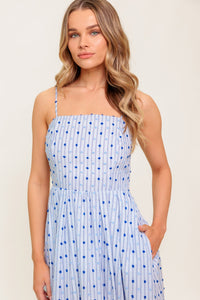 CHASE THE DAY WOVEN MIDI DRESS