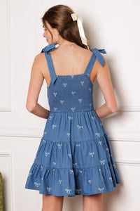 DUSK ENCHANTMENT WOVEN MINI DRESS