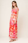DRIVE-IN MOVIE WOVEN MAXI DRESS