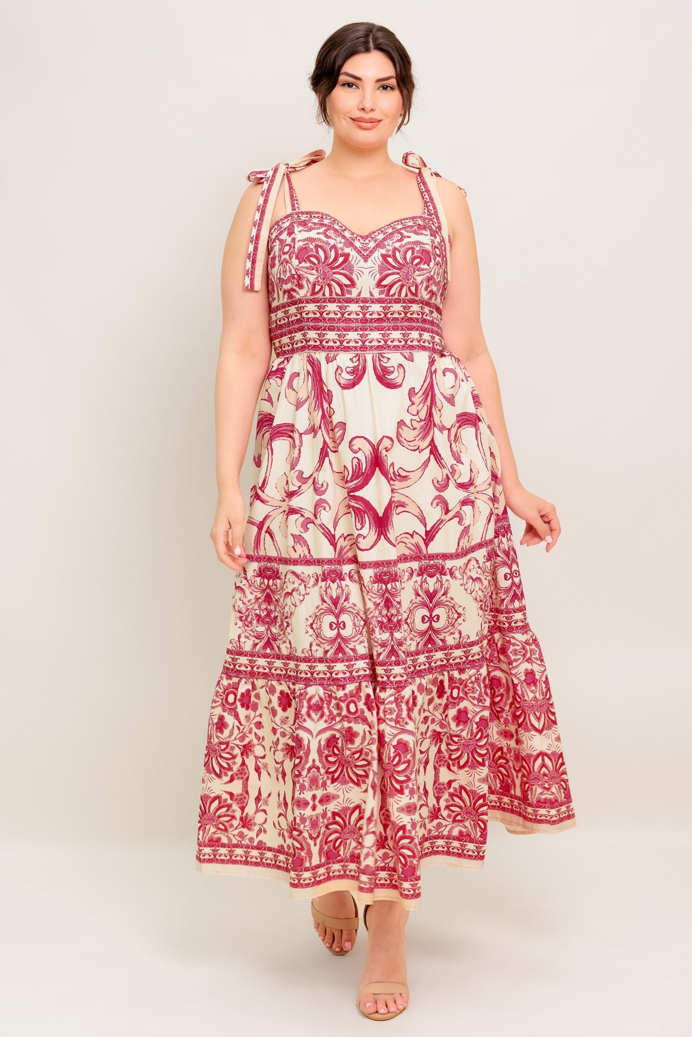 THE GARDEN'S SECRET WOVEN MIDI DRESS