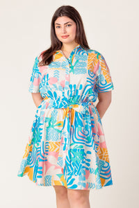 GARDEN SOCIAL WOVEN MINI DRESS