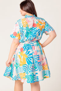 GARDEN SOCIAL WOVEN MINI DRESS