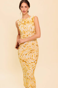 LIVING IN WONDERLAND WOVEN MAXI DRESS