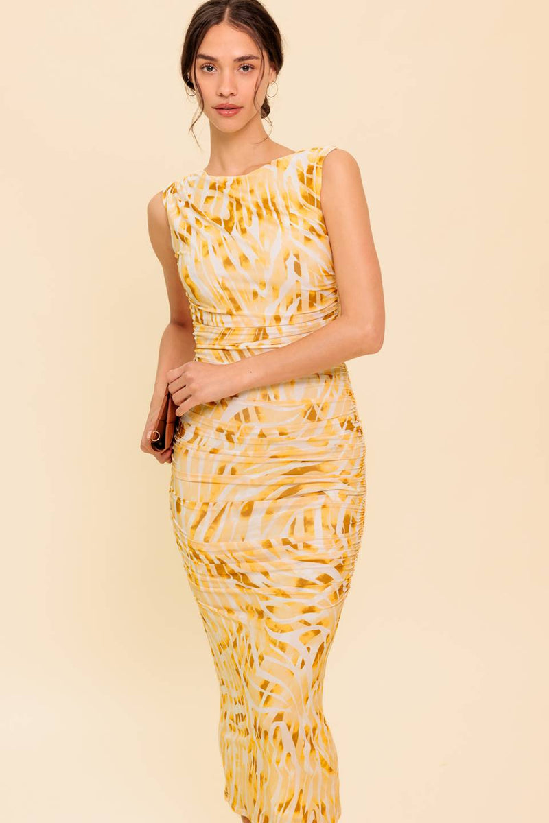 LIVING IN WONDERLAND WOVEN MAXI DRESS