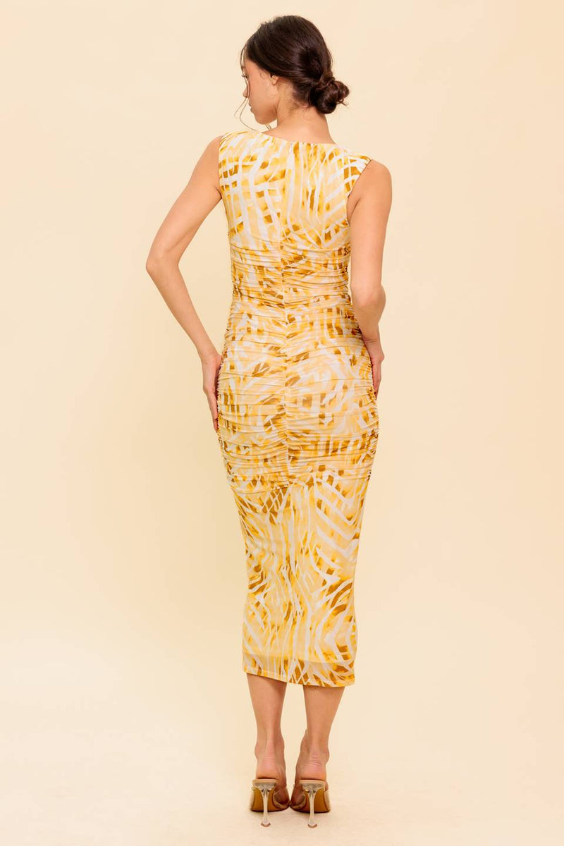 LIVING IN WONDERLAND WOVEN MAXI DRESS