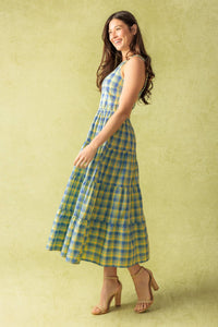 START ALL OVER WOVEN MIDI DRESS