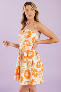 LOVE ME MORE WOVEN MINI DRESS