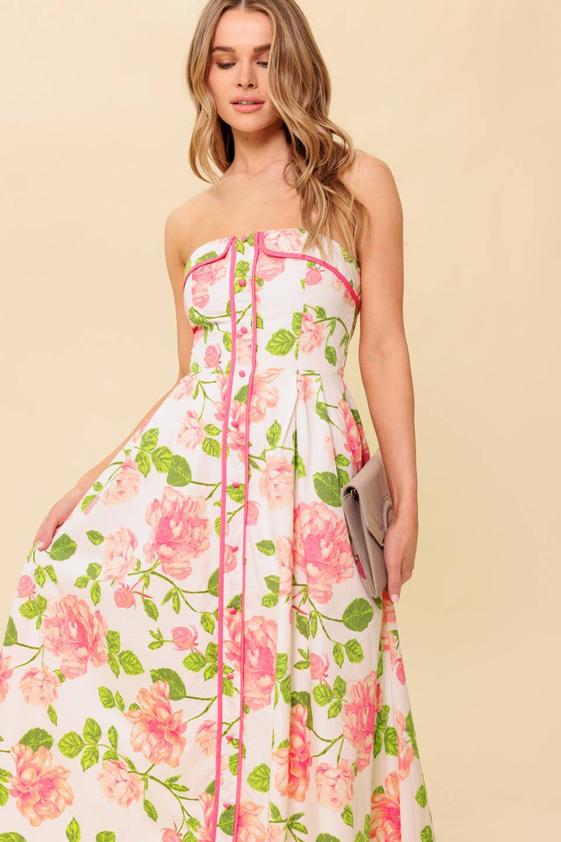 BETTER THAN EVER WOVEN MIDI DRESS