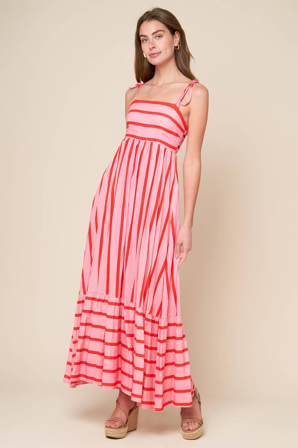 SPEAK NOW WOVEN MIDI DRESS