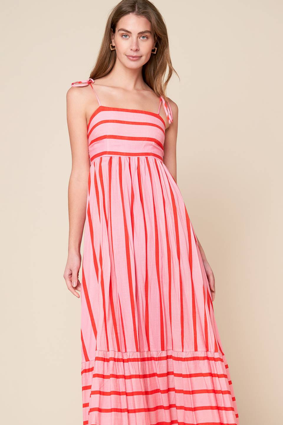 SPEAK NOW WOVEN MIDI DRESS