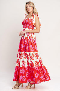 GLAMOUR IN MOTION WOVEN MAXI DRESS