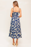 PETALS IN THE WIND WOVEN MIDI DRESS