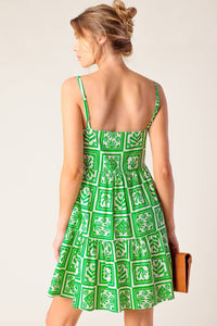 A WORLD FULL OF WONDER WOVEN MINI DRESS