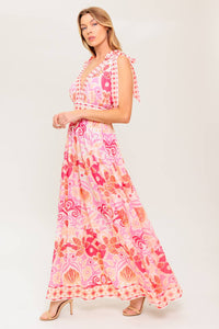 LEACE IT TO FATE WOVEN MAXI DRESS