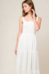AFTER THE RAIN WHITE LACE MAXI DRESS
