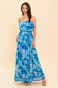 MANHATTAN ROMANCE WOVEN MAXI DRESS