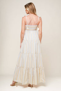 WAVES OF LIFT WOVEN MAXI DRESS