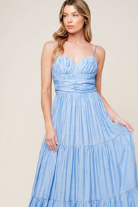 MOMENT MAKER WOVEN MAXI DRESS