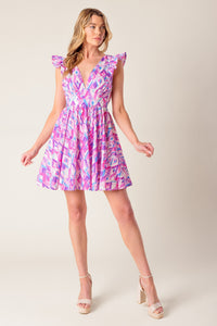 BETTER WITHOUT YOU WOVEN MINI DRESS