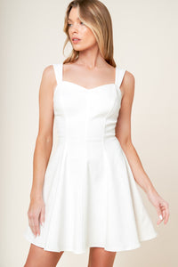 LAST YOUR CHANCE DENIM WOVEN MINI DRESS