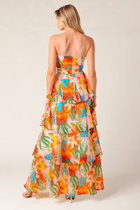HALF PAST SUNSET WOVEN MAXI DRESS