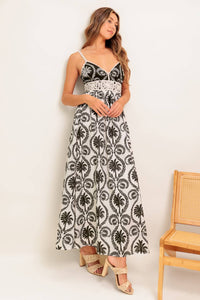 MEET ME FOR TEA WOVEN MAXI DRESS