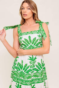 DREAM WALKER OLIVE WOVEN MAXI DRESS