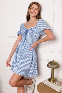 BREEZE THROUGH PARADISE WOVEN MINI DRESS